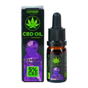 Olej konopny Euphoria na Pamięć i Koncentrację 5% CBD