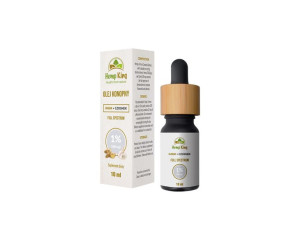 Olejek konopny 1% CBD Czosnek i Imibir