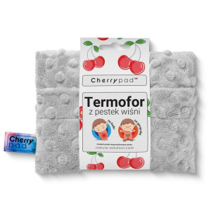 Termofor z pestek wiśni Cherrypad™ - Minky Szary