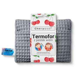 Termofor z pestek wiśni Cherrypad™ - Wafel Szary