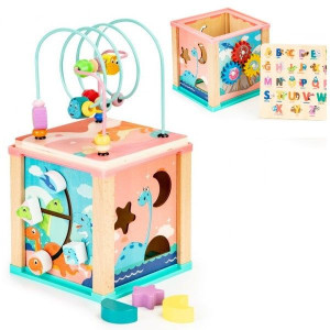 Drewniana kostka Edukacyjna Sorter Przeplatanka