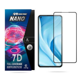 Crong 7D Nano Flexible Glass - Niepękające szkło hybrydowe 9H na cały ekran