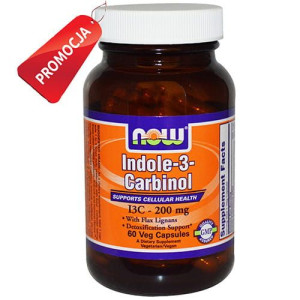 Indole 3 Carbinol (I3C) 200 mg - 60 Veg kapsułek Nowfoods