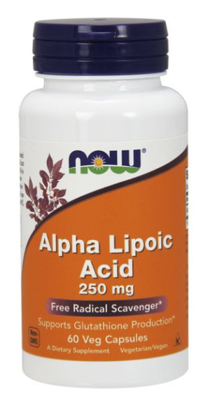 Kwas Alfa Liponowy 250mg 60kaps Nowfoods