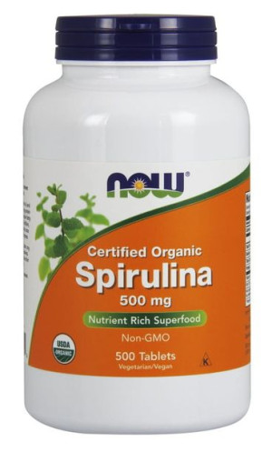 Spirulina Organic - 500mg - 500 tablets Nowfoods