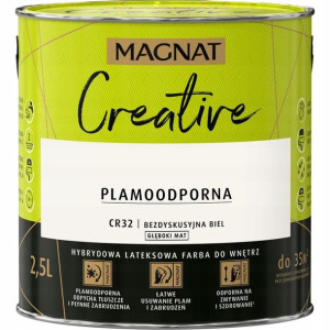 Magnat Farba Magnat Creative Bezdyskusyjna Biel Mat 2,5l