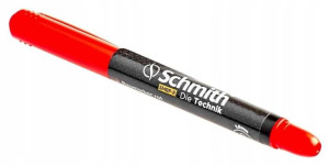 Marker budowlany czerwony permanentny Schmith
