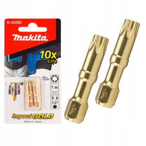 2 bity udarowe Torx T30 IMPACT GOLD Makita B-42282