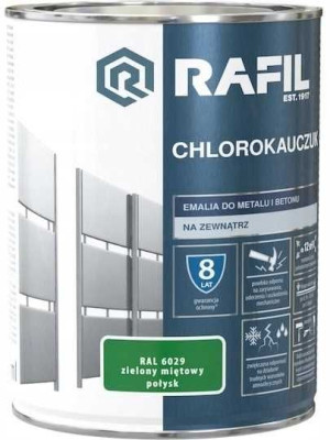 Rafil Chlorokauczuk Zielony Miętowy Połysk 0,9l