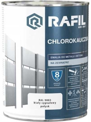 Rafil Chlorokauczuk Biały Sygnałowy Połysk 0,9l