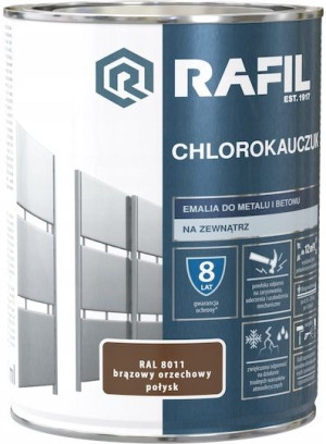 Rafil Chlorokauczuk Brązowy Orzechowy Połysk 0,9l