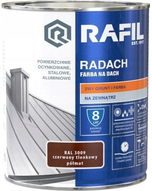 Rafil Radach Farba Dach Czerwony Tl. Półmat 0.75l