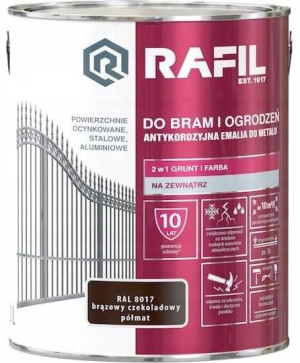 RAFIL Brama i Ogrodzenia 3L BRĄZOWY CZEKOLADOWY