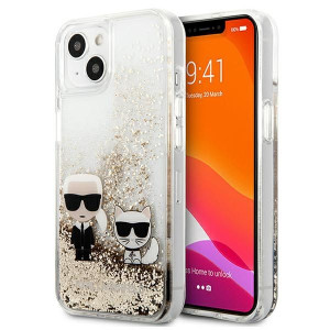 Karl Lagerfeld Liquid Glitter | Etui do iPhone 13 Mini - GOLD