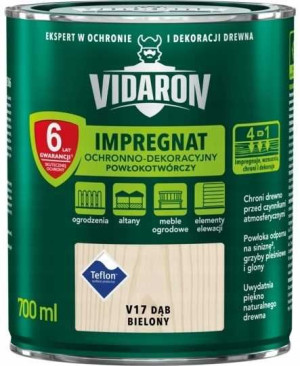 Vidaron Impregnat Do Drewna Dąb Bielony V17 - 0,7l