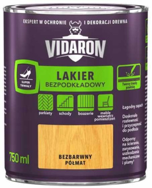 Vidaron Lakier Bezpodkład Do Parkietu Półmat 0,75l