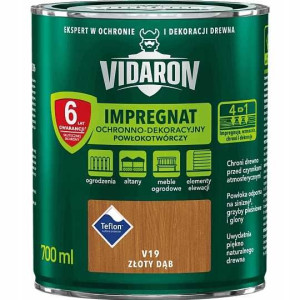 Vidaron Impregnat Do Drewna Złoty Dąb V19 - 0,7l