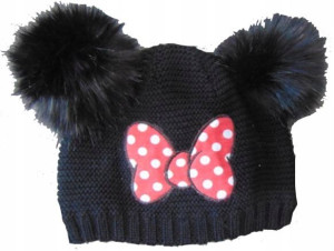 Czapka Dziecięca Dziewczęca Minnie Uszka - Rozm 52