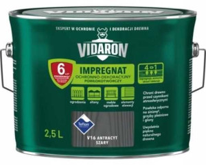Vidaron Impregnat Antracyt Szary V16 - 2,5l