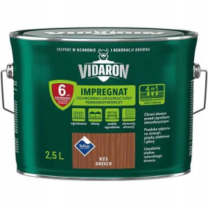 Vidaron Impregnat Do Drewna Orzech V25 - 2,5l