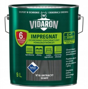Vidaron Impregnat Antracyt Szary V16 - 9l