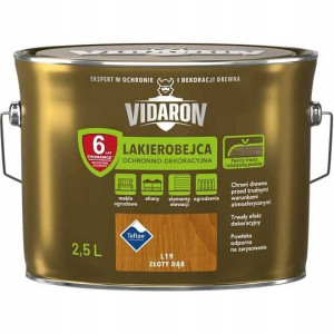 Vidaron Lakierobejca Do Drewna Złoty Dąb L19 2,5l