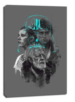 Star Wars Gwiezdne Wojny II Generacja - obraz na płótnie 70x100 cm