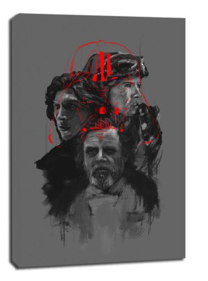 Star Wars Gwiezdne Wojny III Generacja - obraz na płótnie 50x70 cm