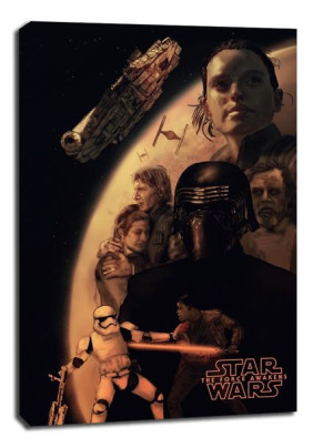 Star Wars Gwiezdne Wojny Przebudzenie Mocy - obraz na płótnie 61x91,5 cm