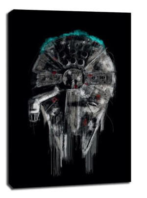 Star Wars Gwiezdne Wojny Sokół Millenium - obraz na płótnie 70x100 cm