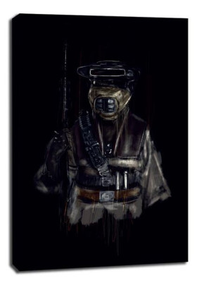 Star Wars Gwiezdne Wojny Leia w przebraniu Boushh - obraz na płótnie 70x100