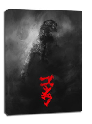 Godzilla - obraz na płótnie 50x70 cm