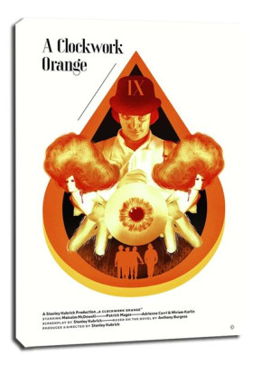 A Clockwork Orange Mechaniczna Pomarańcza - obraz na płótnie 30x40 cm