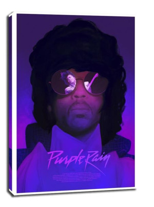 Purple Rain - obraz na płótnie 50x70 cm