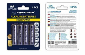 Bateria Alkaliczna Esperanza Lr06 Aa 4szt EZB101