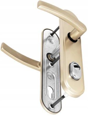 Klamka szyldy 90mm B-ORIENT patyna klasa 2 GERDA