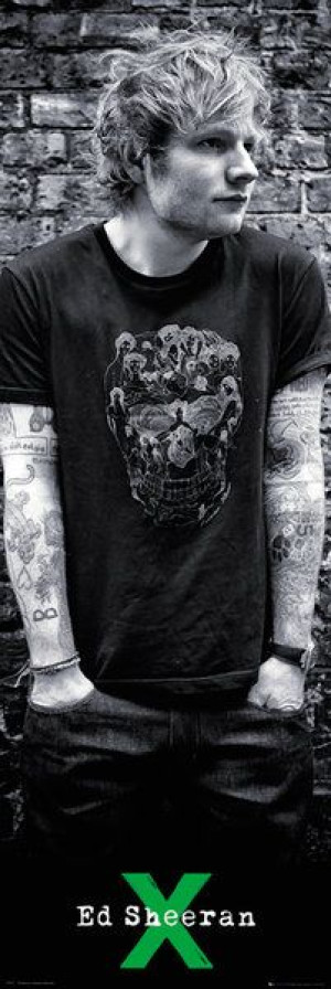 Ed Sheeran Skull - plakat 53x158 cm