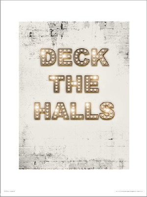 Christmas Deck Halls - plakat premium 40x50 cm