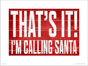Calling Santa - plakat premium 50x40 cm