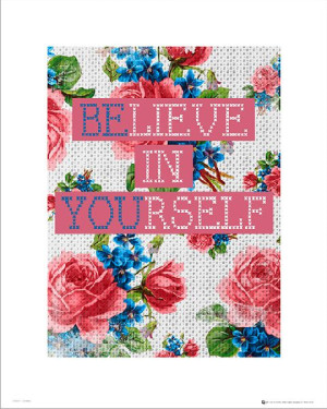 Believe In Yourself - plakat premium 40x50 cm