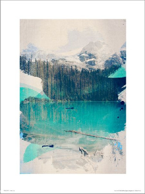 Abstract Forest - plakat premium 40x50 cm