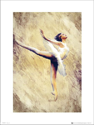 Ballet Balerina - plakat premium 40x50 cm