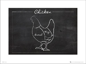 Chicken Chalk - plakat premium 50x40 cm