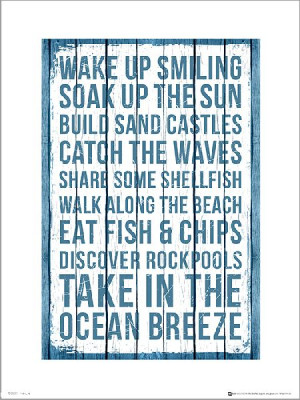 Seaside Ocean Breeze - plakat premium 40x50 cm