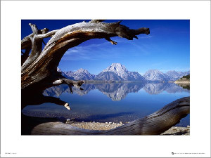 Tom Mackie Lakes And Mountains - plakat premium 50x40 cm