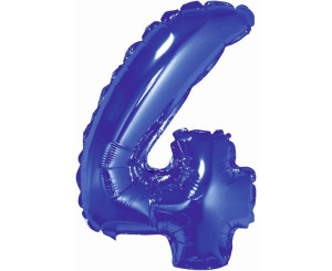 Balon foliowy ,,Cyfra 4" niebieska 91cm GoDan