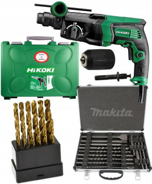 Młotowiertarka Dh26pc Hitachi +wiertła+makita 37cz