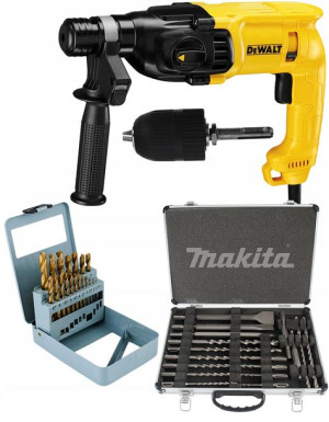Młotowiertarka 710W SDS 2j D25033 DeWalt+SET 37czę
