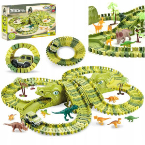 Mega Tor Wyścigowy Xxxl Dinozaur Dino Park 229 El.