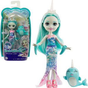 Enchantimals Naddie Narwhal & Sword lalka i figurka